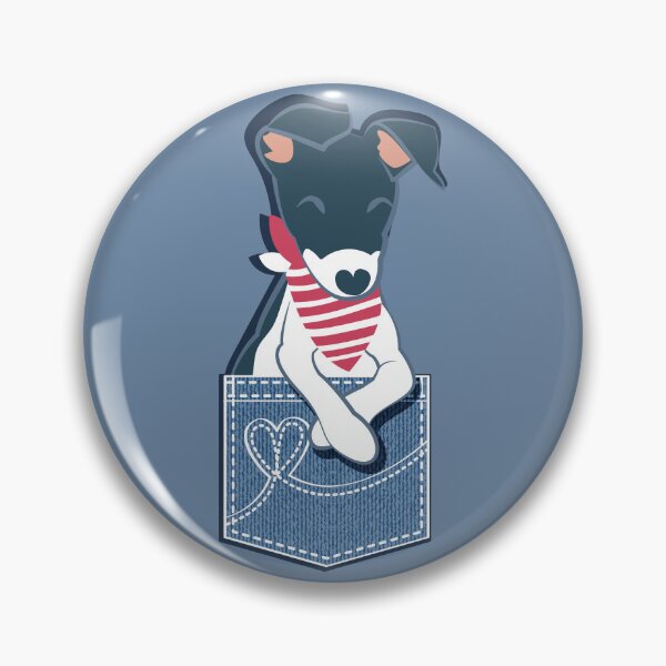 Item preview, Pure love pockets I // denim blue background Dachshund Beagle Dalmatian Basset Hound Labrador Retriever Husky Welsh Corgi and Italian Greyhound dog puppies designed and sold by SelmaCardoso.