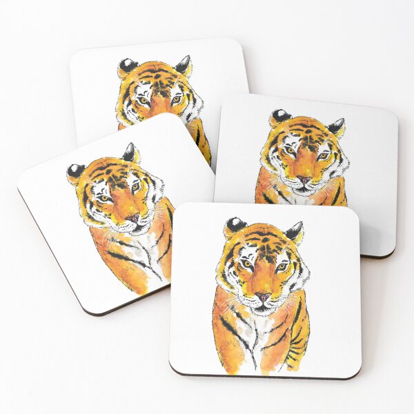 Artikelvorschau, Aquarell-Tiger entworfen und verkauft von KsPictureParade.