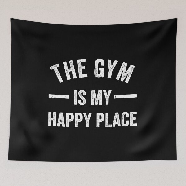 Item preview, The Gym is my Happy Place - Fitness Gym Lover designed and sold by Adexyl.