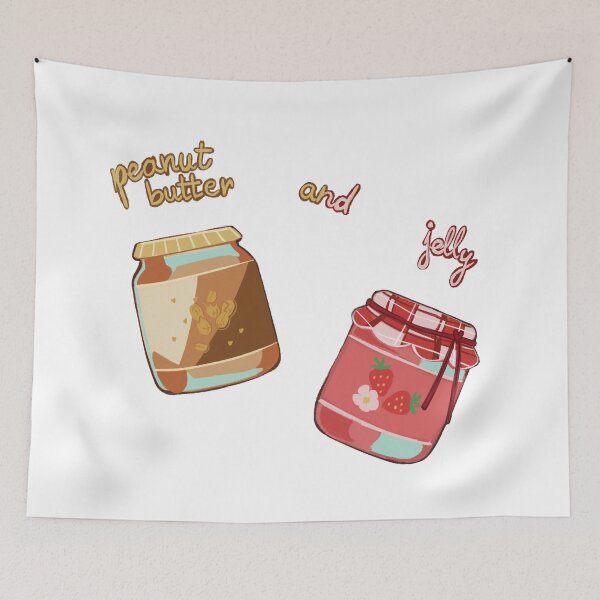Item preview, peanut butter and jelly couple's t-shirt design - peanut butter designed and sold by bibmob.
