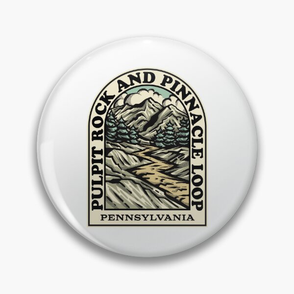 Item preview, Pulpit Rock and Pinnacle Loop Pennsylvania hiking backpacking trail designed and sold by HalpinDesign.
