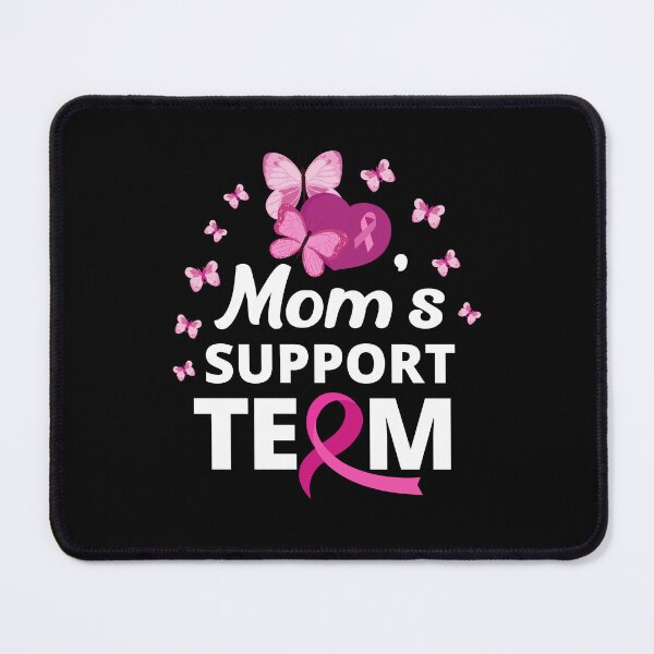 Item preview, Mom Support Team Breast Cancer Awareness Month designed and sold by Mariano Topno.