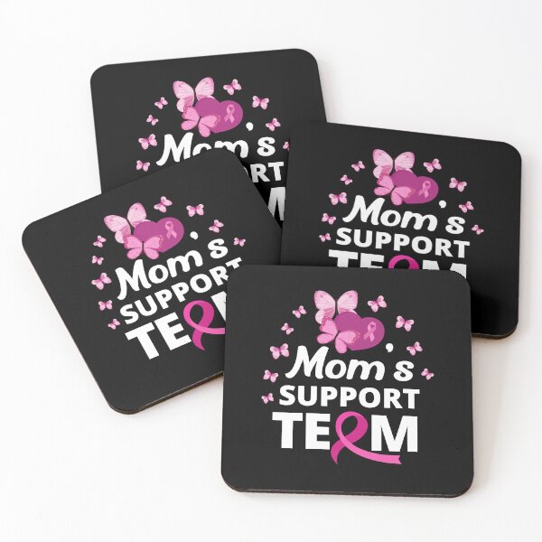 Item preview, Mom Support Team Breast Cancer Awareness Month designed and sold by Mariano Topno.