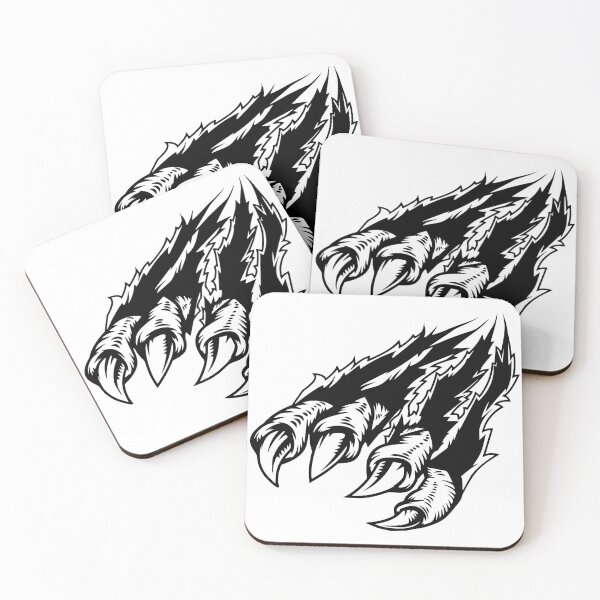 Item preview, SVG Monster claws scratching the background designed and sold by Rozgani.