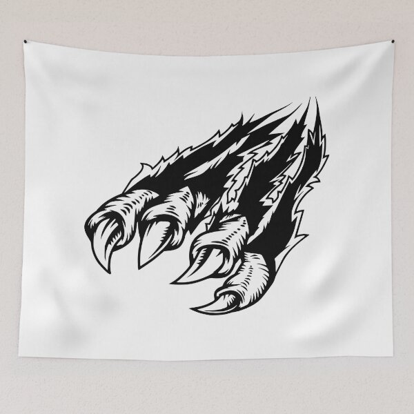 Item preview, SVG Monster claws scratching the background designed and sold by Rozgani.