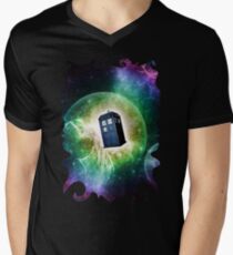 Universe Blue Box Tee The Doctor T-Shirt Men's V-Neck T-Shirt