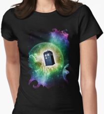 Universe Blue Box Tee The Doctor T-Shirt Women's Fitted T-Shirt