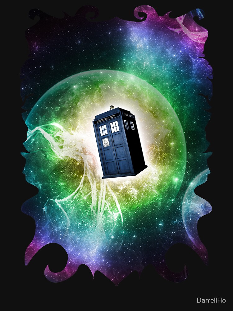 Universe Blue Box Tee The Doctor T-Shirt by DarrellHo