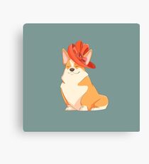 Queen Corgi Canvas Print