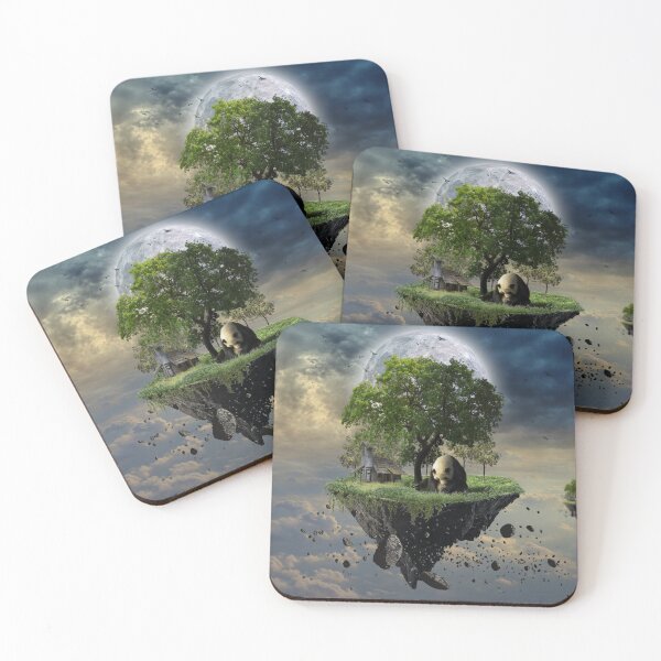 Item preview, Panda na ilha da lua designed and sold by Luizprint.