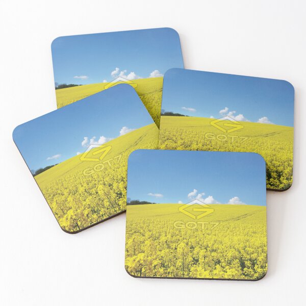 Item preview, 2022 GOT 7 Logo in Glass Style over Yellow Flower Field designed and sold by CrownMaru.