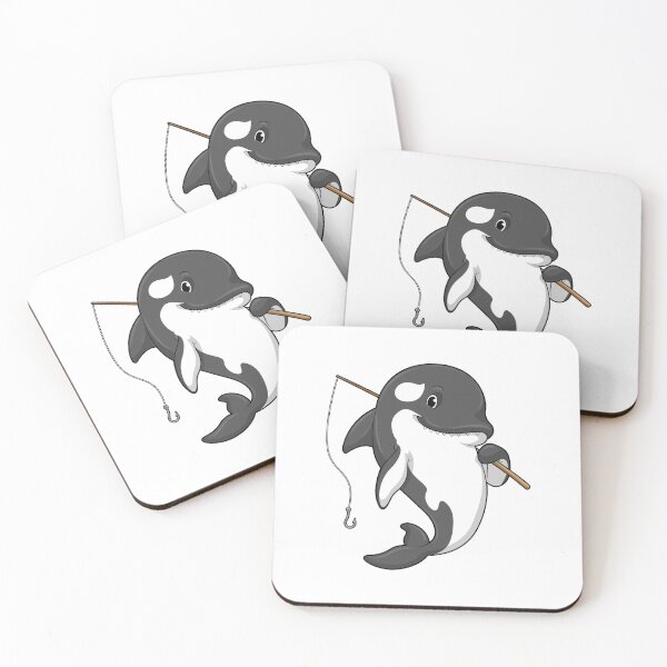 Item preview, Orca as Fisher with Fishing rod designed and sold by Snabdesign84.