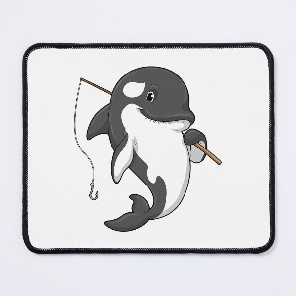 Item preview, Orca as Fisher with Fishing rod designed and sold by Snabdesign84.