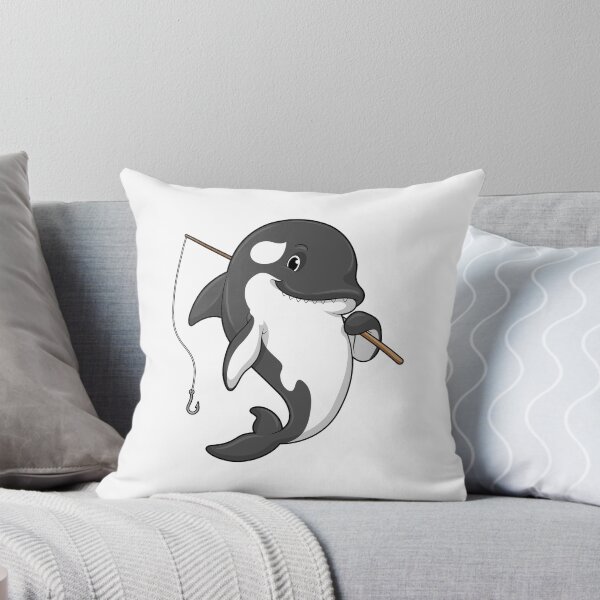 Item preview, Orca as Fisher with Fishing rod designed and sold by Snabdesign84.