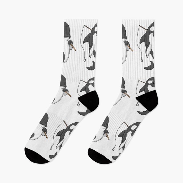Item preview, Orca as Fisher with Fishing rod designed and sold by Snabdesign84.