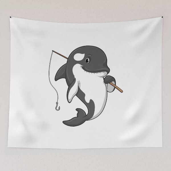 Item preview, Killer whale Angler Fishing rod Fishing designed and sold by Snabdesign84.