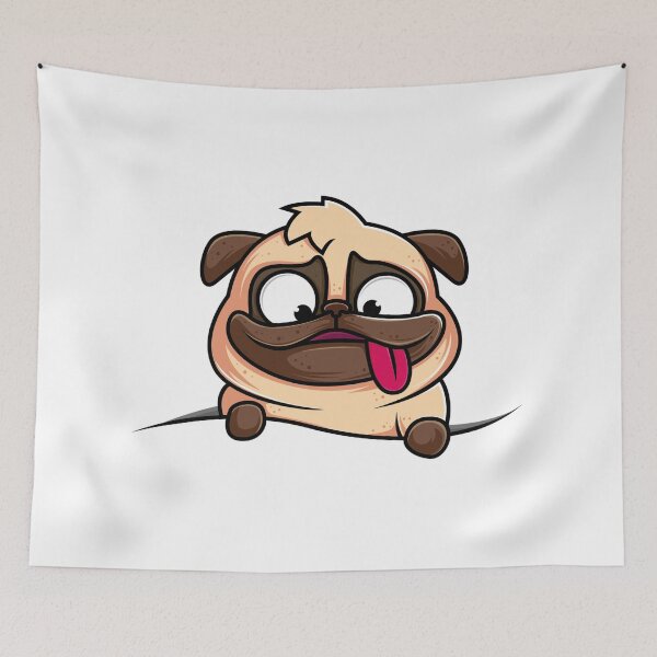 Item preview, Funny pug dog designed and sold by Fine Art California.
