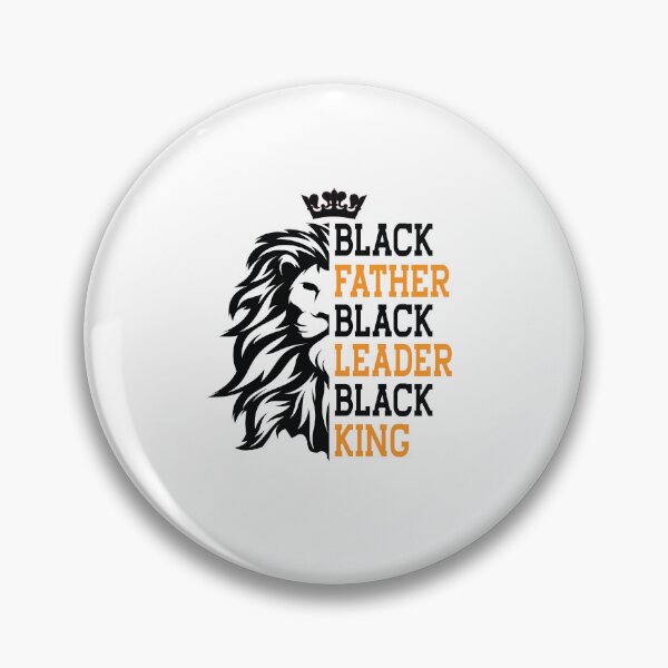 Item preview, Black Father Black Leader Black King Happy Fathers Day Dad Lion designed and sold by clothesy7.