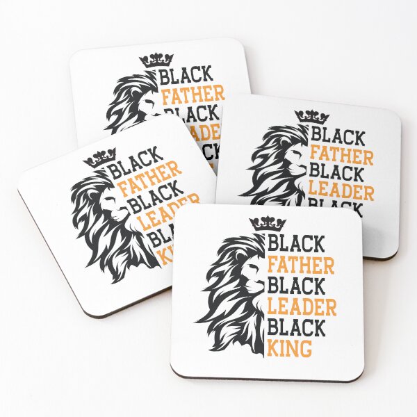 Item preview, Black Father Black Leader Black King Happy Fathers Day Dad Lion designed and sold by clothesy7.
