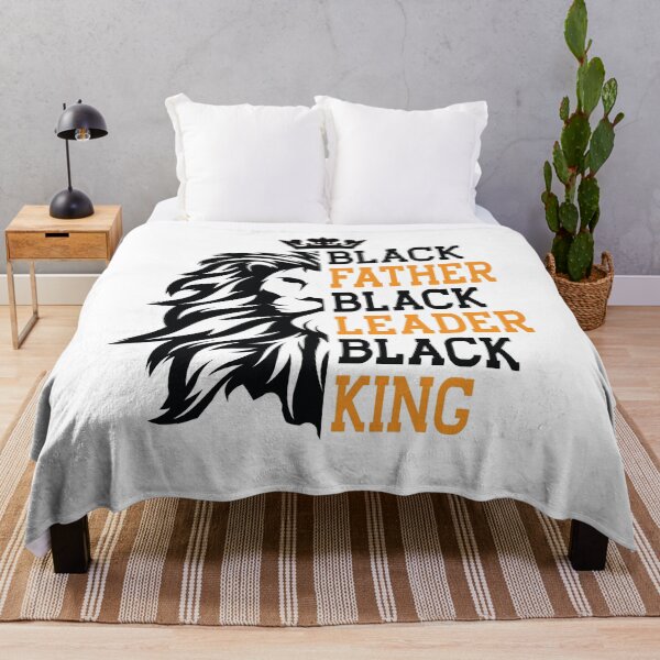Item preview, Black Father Black Leader Black King Happy Fathers Day Dad Lion designed and sold by clothesy7.