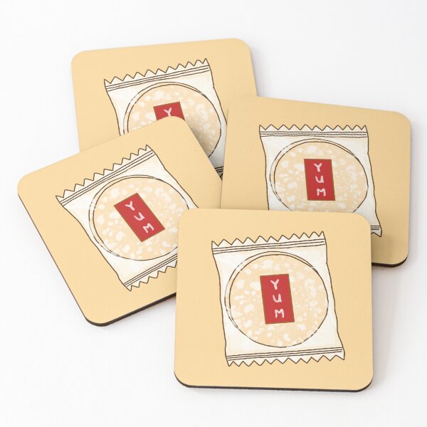 Item preview, Milky puffed rice cracker Illustration designed and sold by tifft.