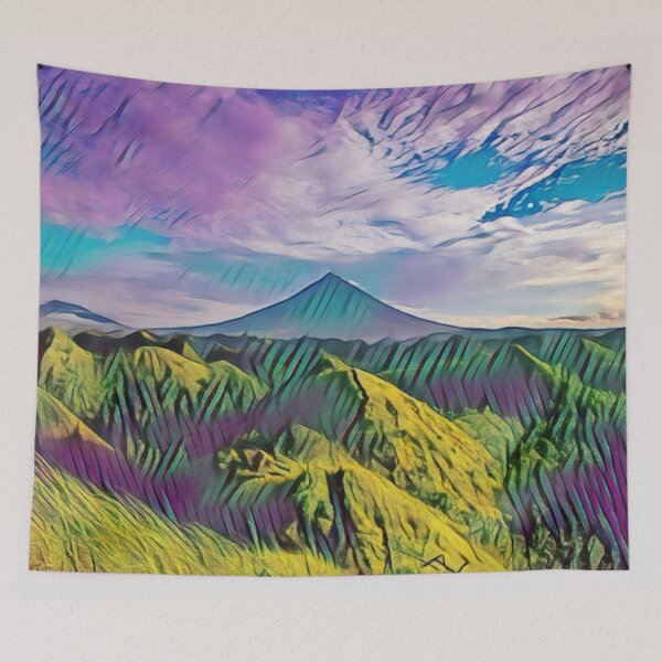 Item preview, Mountain view with paint effects. designed and sold by MerWishes.