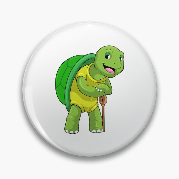 Item preview, Turtle as Pensioner with Walking stick designed and sold by Snabdesign84.