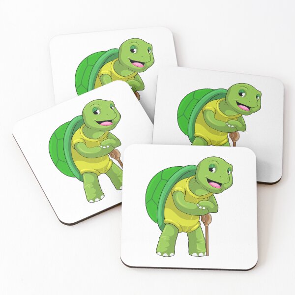 Item preview, Turtle as Pensioner with Walking stick designed and sold by Snabdesign84.