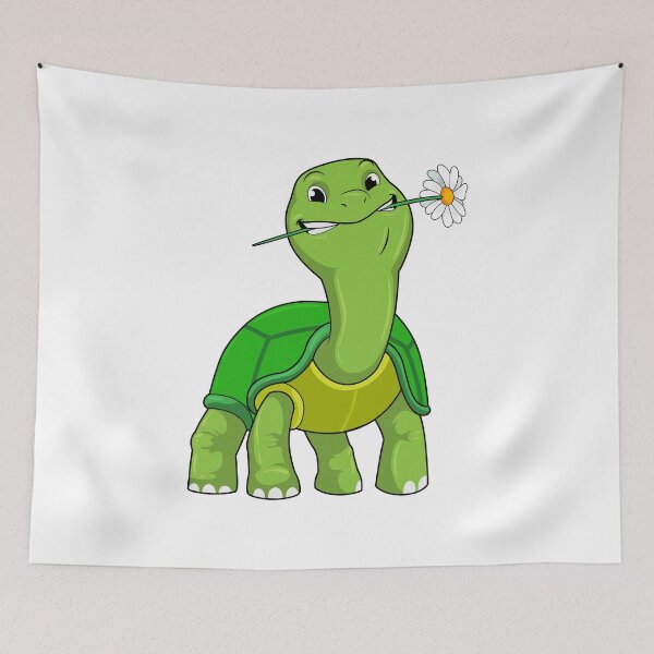 Item preview, Turtle with Flower Daisy designed and sold by Snabdesign84.