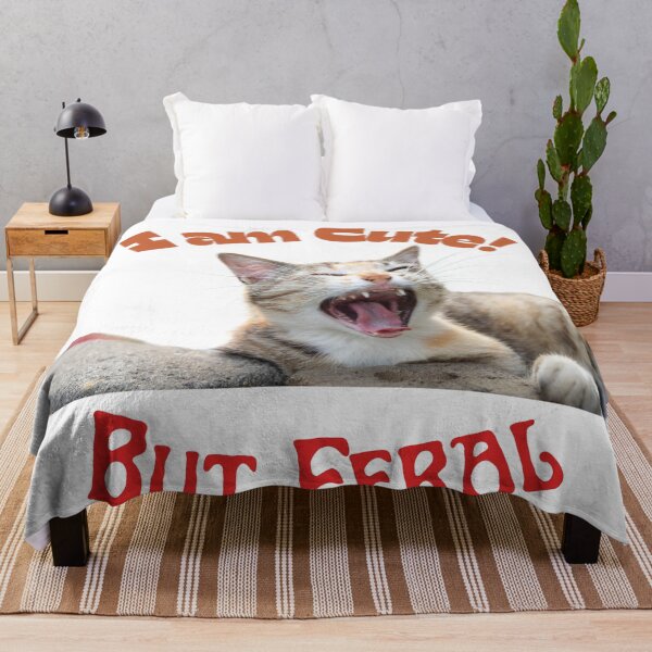 Item preview, I Am Cute But I Am Feral Cat designed and sold by SolSel ⭐⭐⭐⭐⭐.