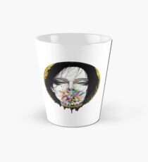 Black Blossom Tall Mug