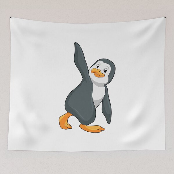 Artikelvorschau, Pinguin bei Yoga Dehnübung entworfen und verkauft von Snabdesign84.