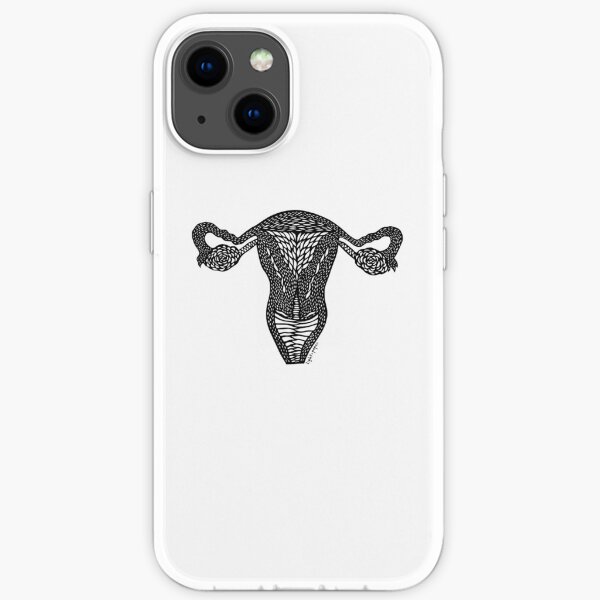 Uterus - Black Print iPhone Soft Case