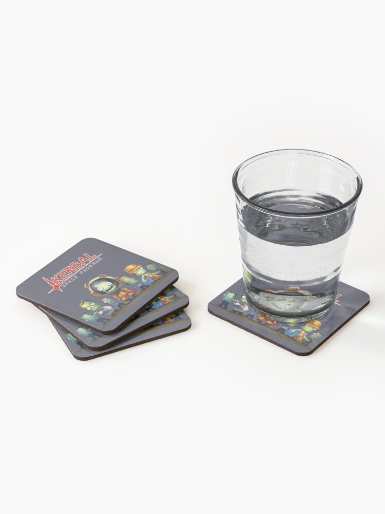 Alternate view of Kerbal Space Program KSP Team Coasters (Set of 4)