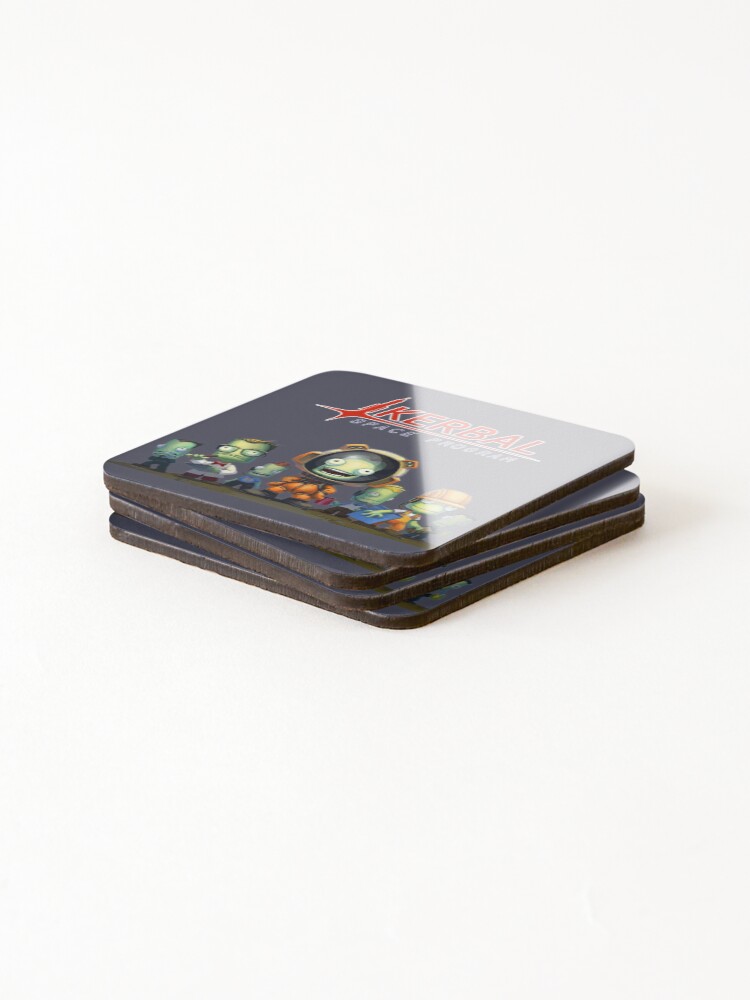 Alternate view of Kerbal Space Program KSP Team Coasters (Set of 4)