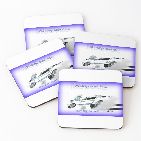 Item preview, Muscle Cars  //  Old Stangs never die,...they only burnout! designed and sold by Imagin8er.