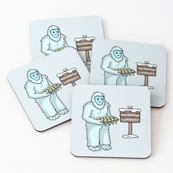 Item preview, Funny Cute Yeti Selling Snowcones designed and sold by auristela.