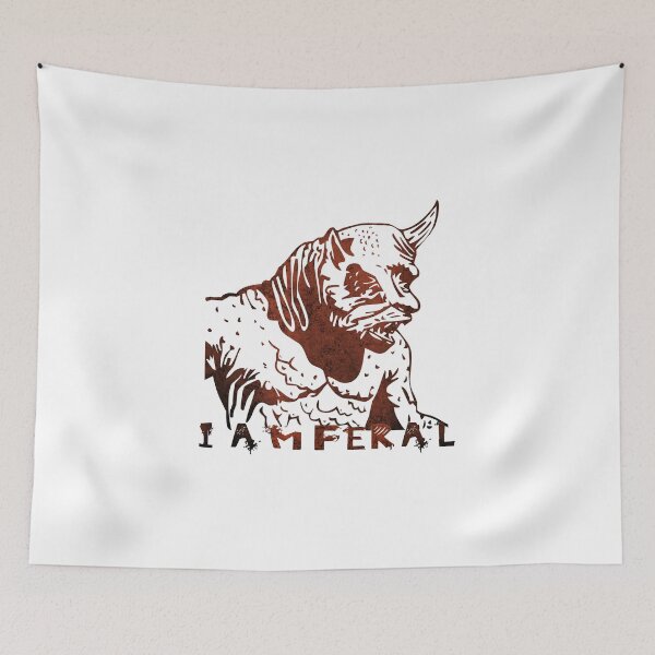 Item preview, i am feral monster feral  designed and sold by therkmr.