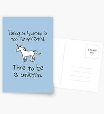 Time To Be A Unicorn Postcards