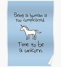 Time To Be A Unicorn Poster