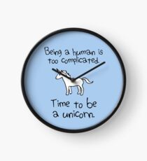 Time To Be A Unicorn Clock