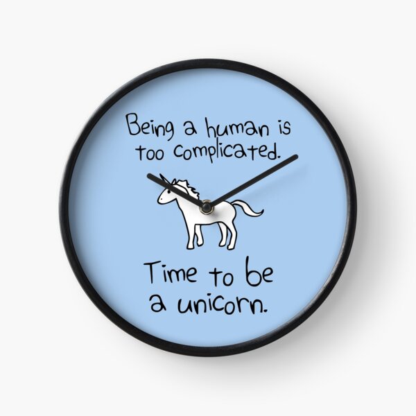 Vista previa del artículo con la obra «Hora de ser un unicornio», diseñado y vendido por jezkemp.