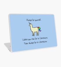 Sei immer du selbst, es sei denn du kannst ein Llamacorn sein Laptop Skin