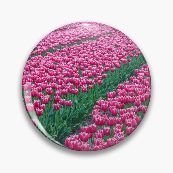 Item preview,  Blooming Pink Tulips, Flower Meadow  designed and sold by newburyboutique.