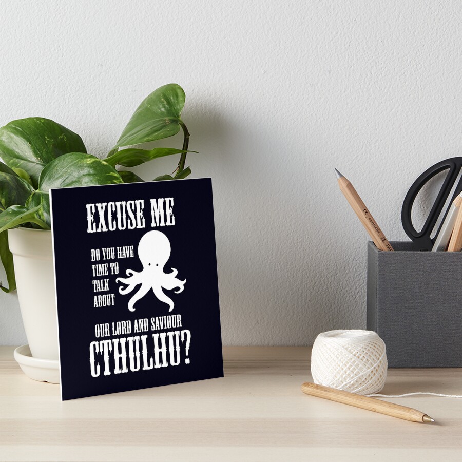 Our Lord And Saviour Cthulhu Art Board Print