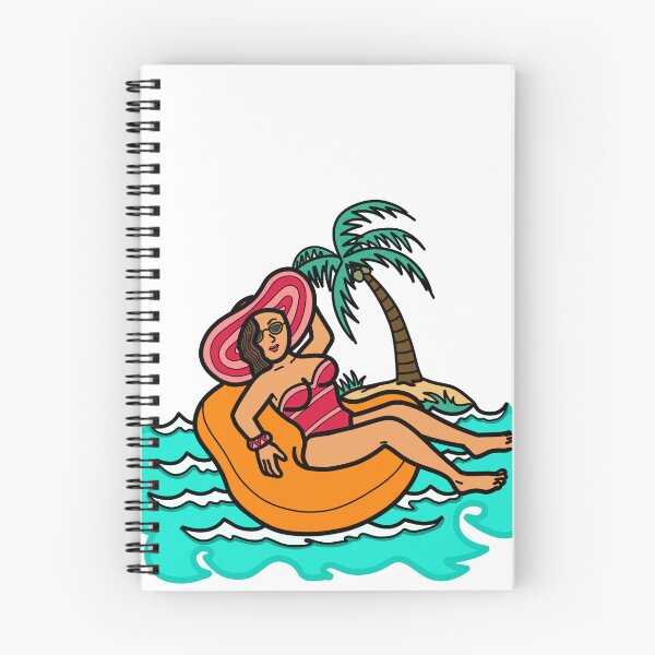 Item preview, Young female woman in floatie beach summer tropical island designed and sold by Nalidsa Sukprasert.