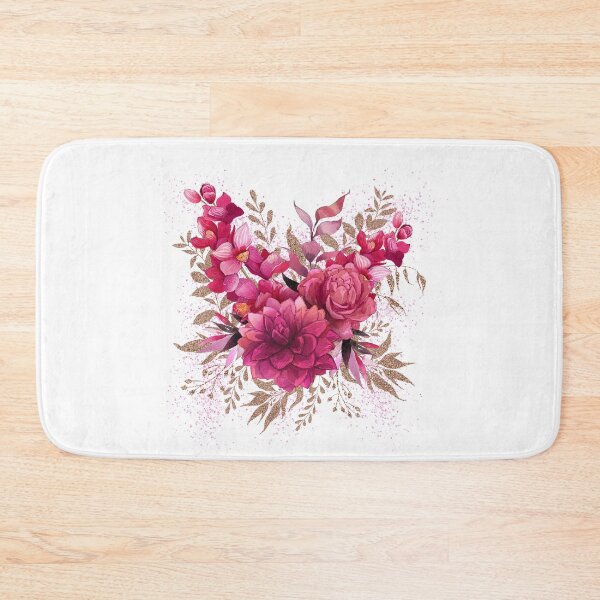 Item preview, Pink Flower Pink Sparkles Art - Garden Design designed and sold by CreativNode.