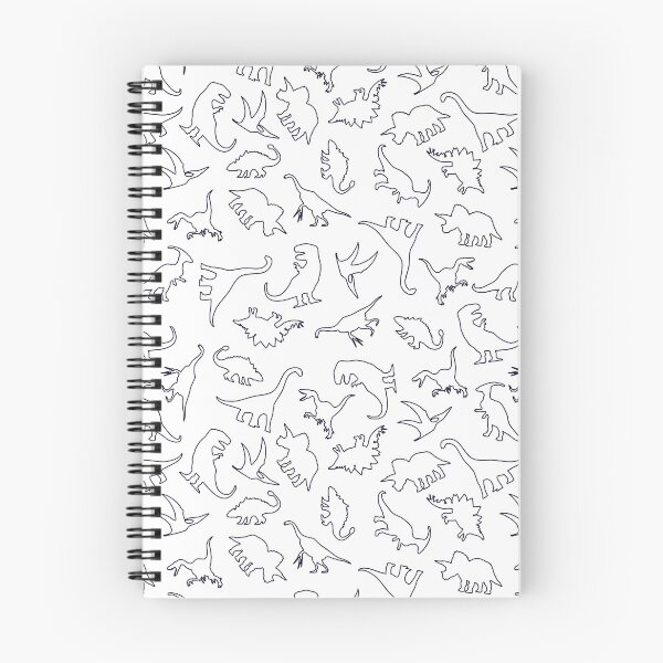 Item preview, Dinosaur Pattern Outline (Dark Outline) designed and sold by jezkemp.
