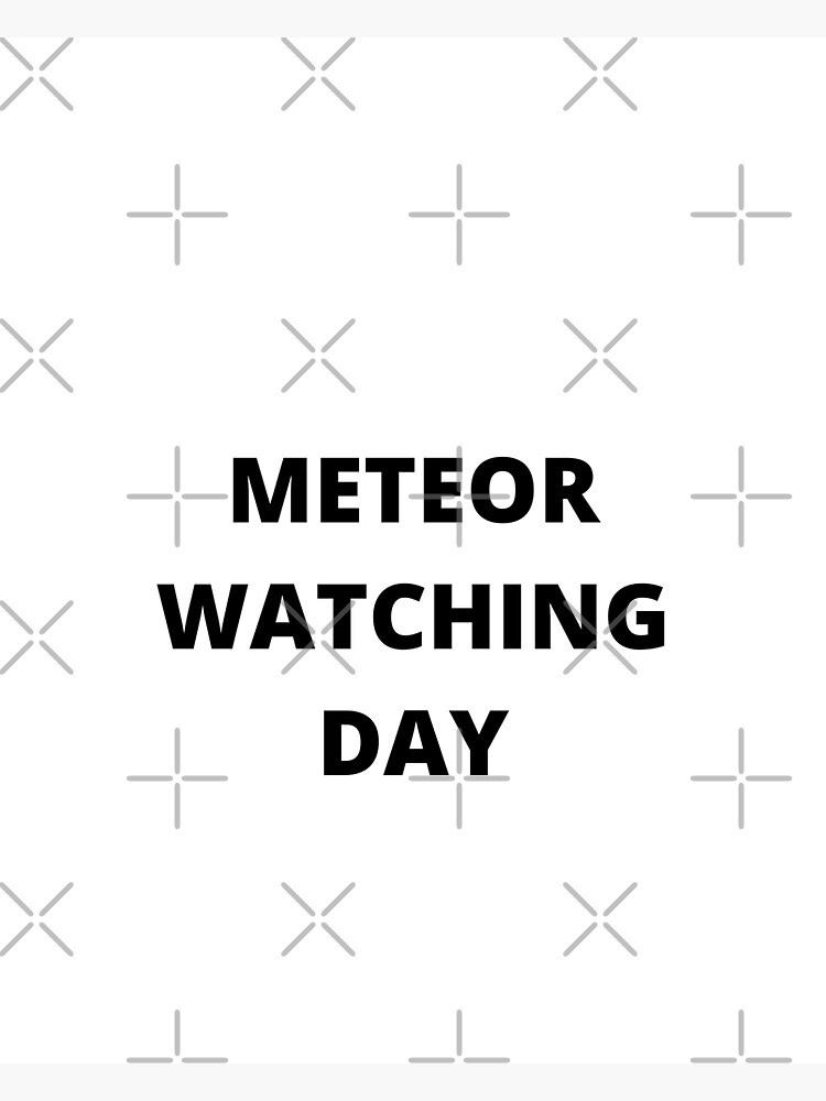 "METEOR WATCHING DAY COLLECTION" Sticker by Glyfada Redbubble