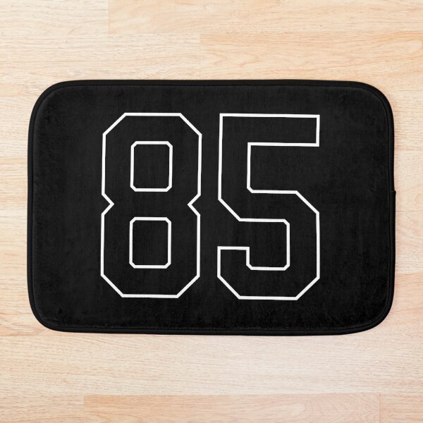 Aperçu de l'œuvre Maillot de sport porte-bonheur noir numéro 85 quatre-vingt-cinq créée et vendue par HeavyStyle.
